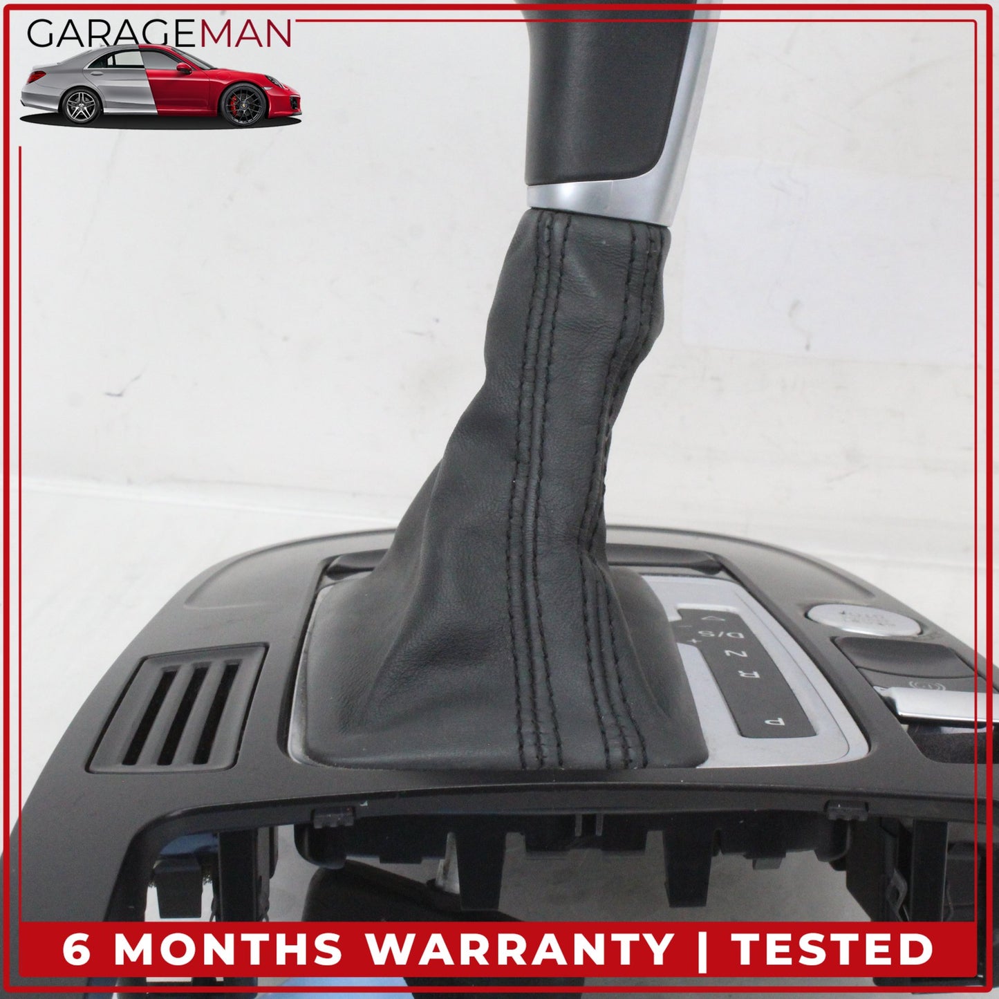 2009-2016 Audi A4 Front Center Console Shifter Knob Boot Trim w/ Switches OEM