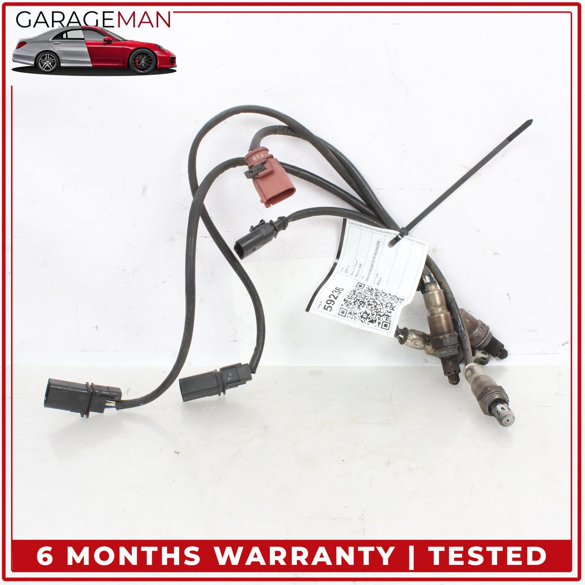 2013-2018 Audi A8 3.0L Oxygen O2 Lambda Sensor Set of 4 4H0906265D OEM