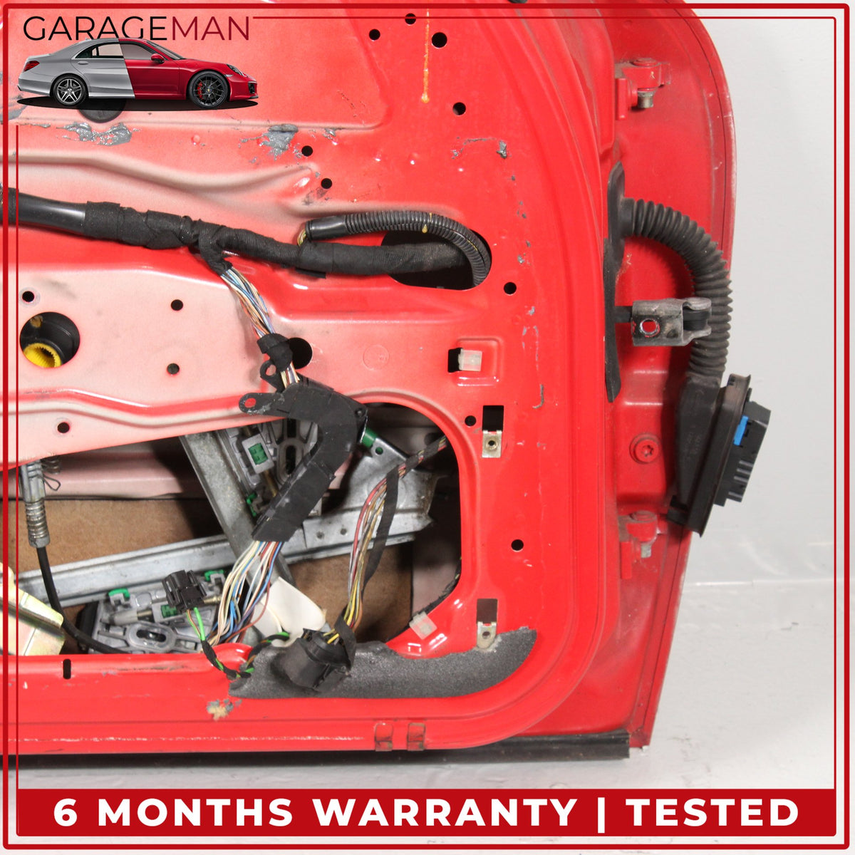 1997-2005 Porsche 911 996 Front Left Driver Side Door Shell Red 99653101104 OEM