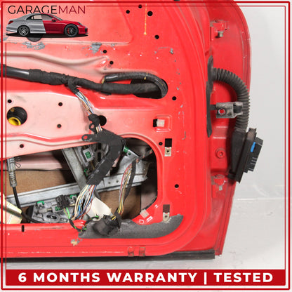 1997-2005 Porsche 911 996 Front Left Driver Side Door Shell Red 99653101104 OEM