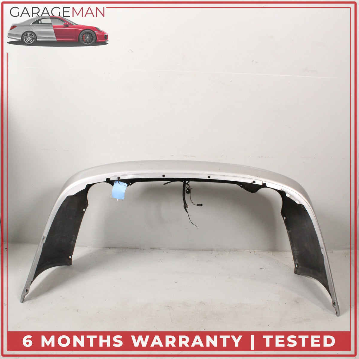 1999-2001 Porsche 911 Carrera 996 Rear Bumper Cover Arctic Silver Metallic OEM