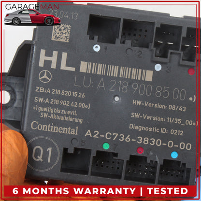 2008-2018 Mercedes W212 E350 Rear Left Side Door Control Module 2189008500 OEM