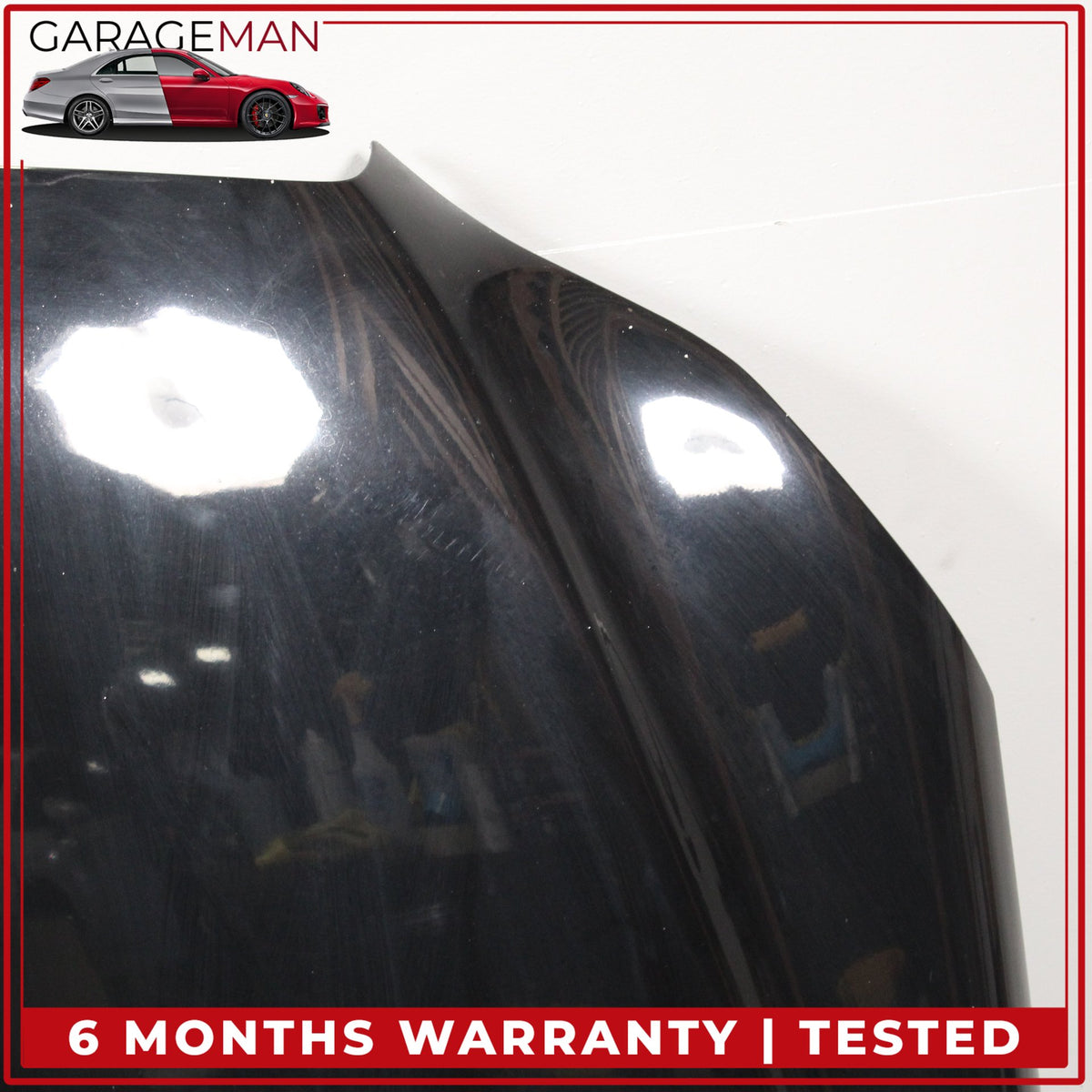 2014-2016 Mercedes W212 E400 E550 Front Hood Bonnet Panel Black 2128800357 OEM