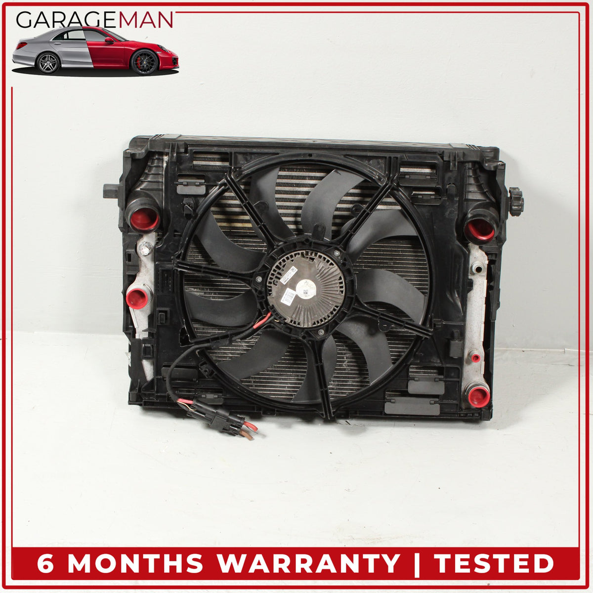 2010-2019 BMW 640i Engine Cooling Radiator AC A/C Condenser Assembly 7583775 OEM