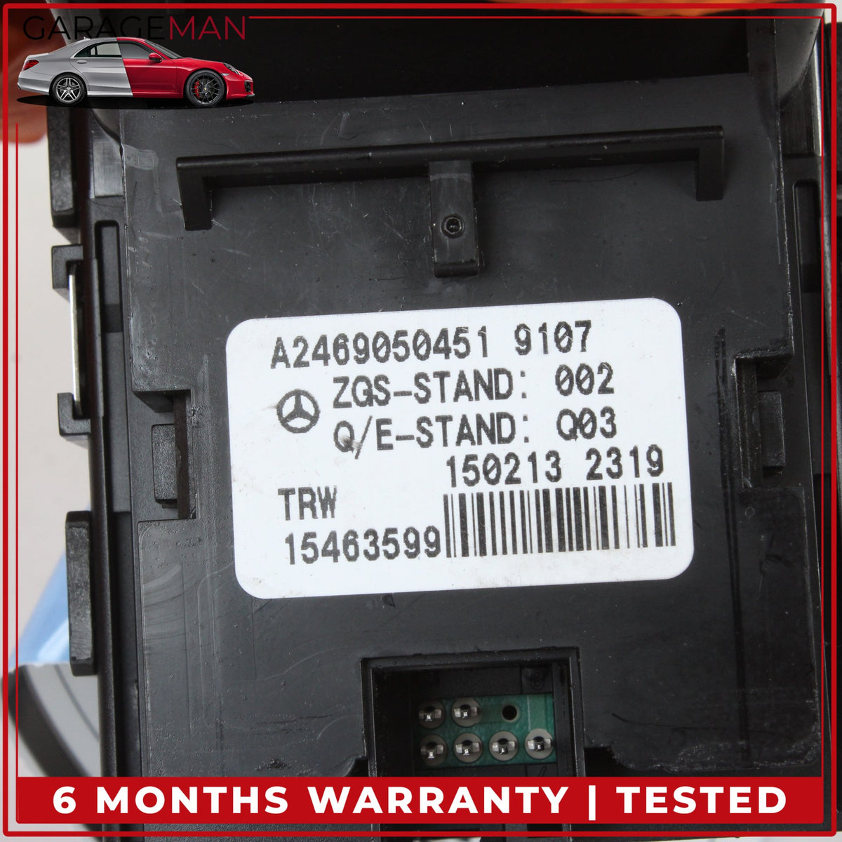 2012-2020 Mercedes W242 B Electric Drive Parking Brake Control Switch OEM