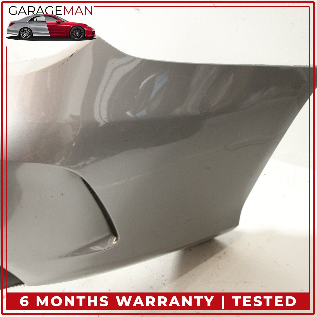 2015-2018 Mercedes-Benz C300 W205 Sport Rear Bumper Cover Assembly Silver OEM