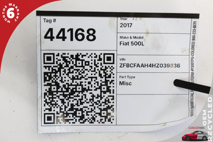 2017 Fiat 500L Hatchback ECU Engine Control Module 52068627 OEM