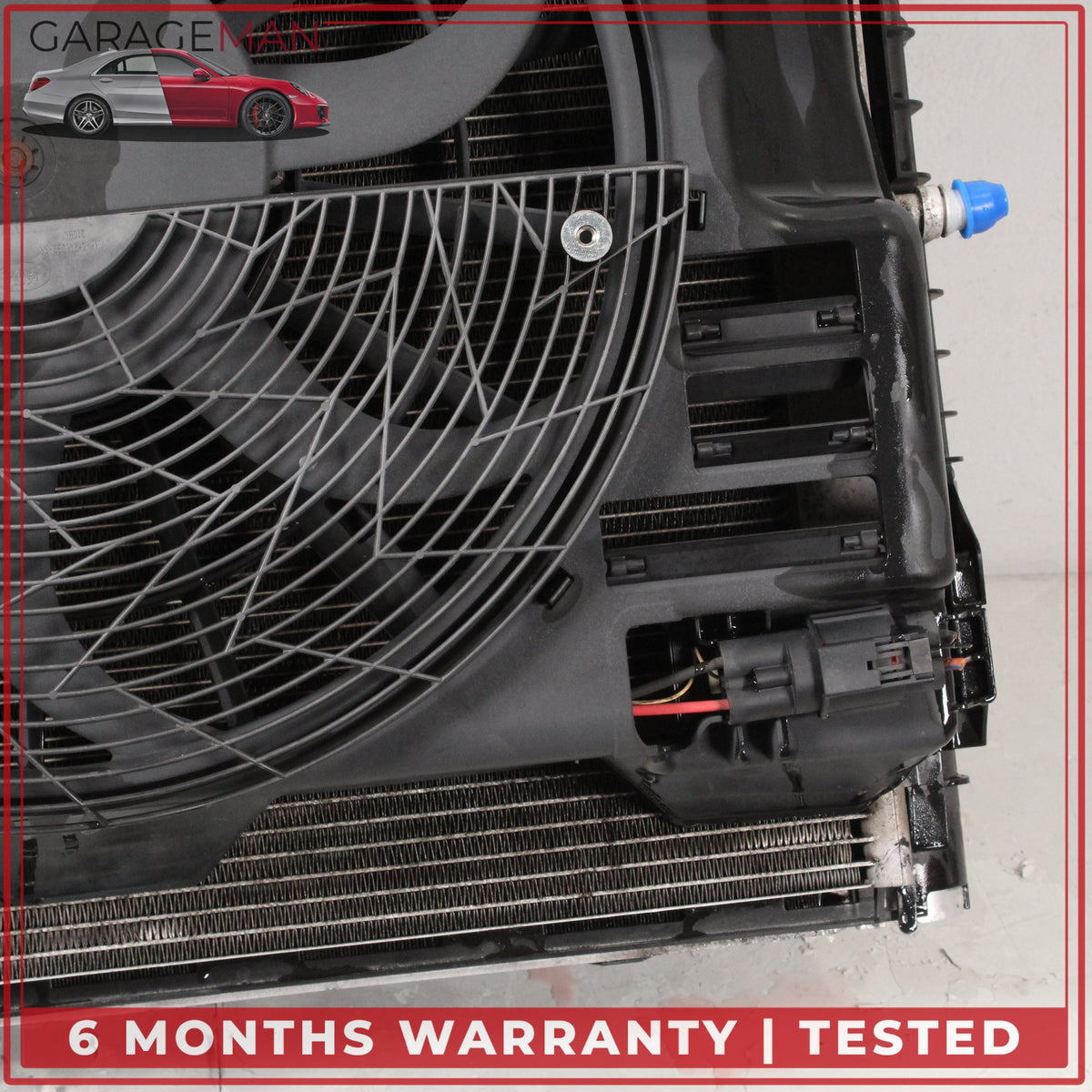 2010-2012 Range Rover L322 Engine Cooling Radiator AC A/C Condenser Assy OEM
