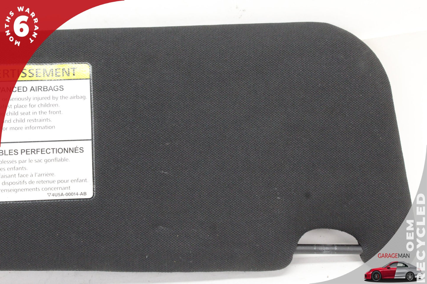 2016-2020 Jaguar XF X260 Front Left Side Sun Visor Black 4U5A00014AB OEM