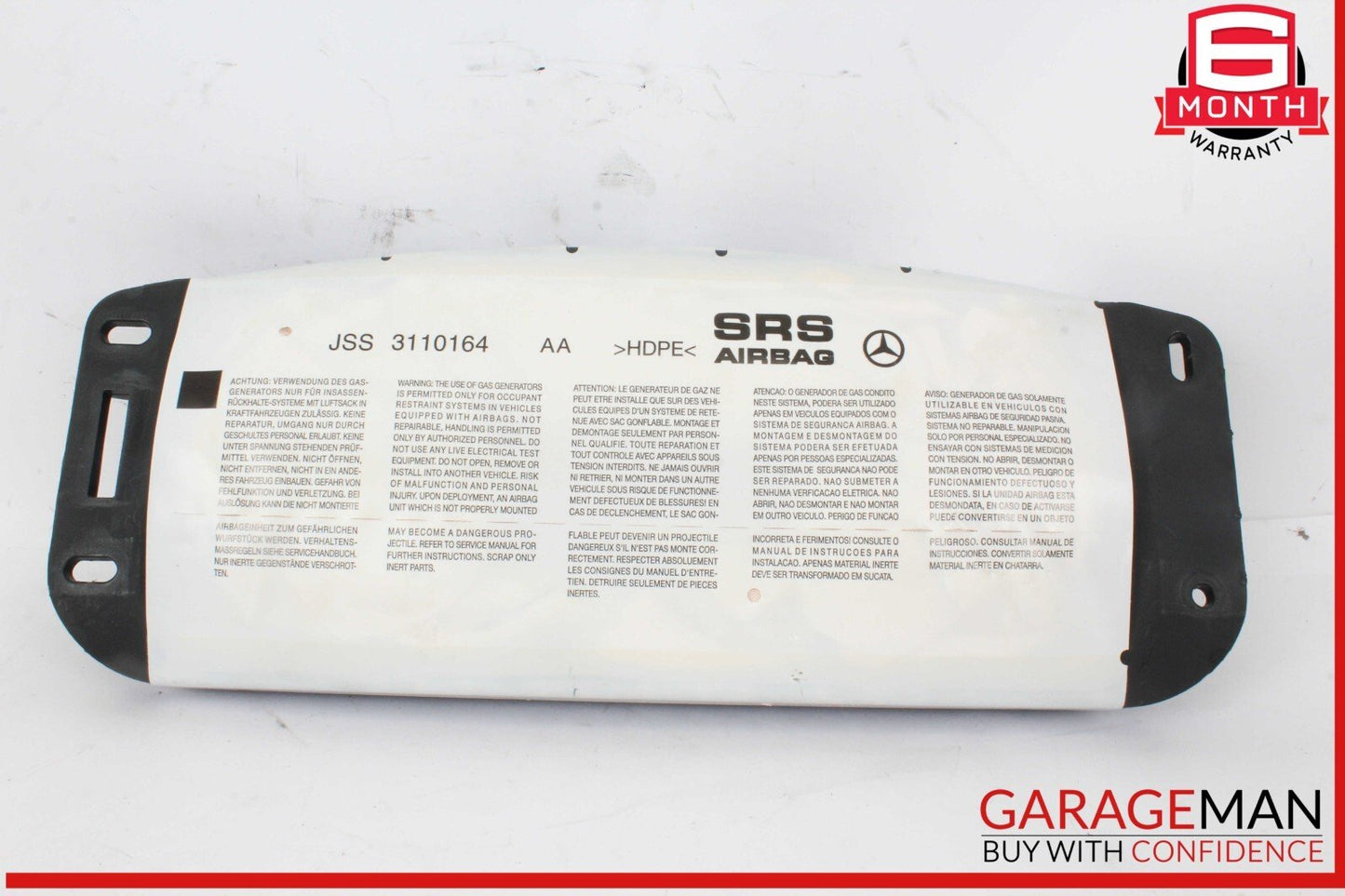 08-15 Mercedes W204 C250 C300 Front Right Passenger Side Dash Airbag