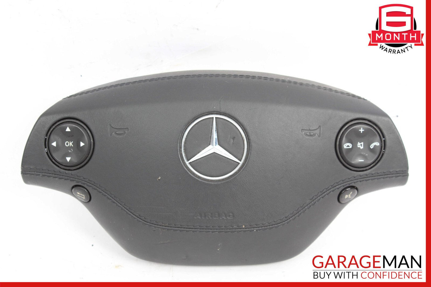 07-10 Mercedes W216 CL550 S550 Steering Wheel Airbag Air Bag Assembly Black