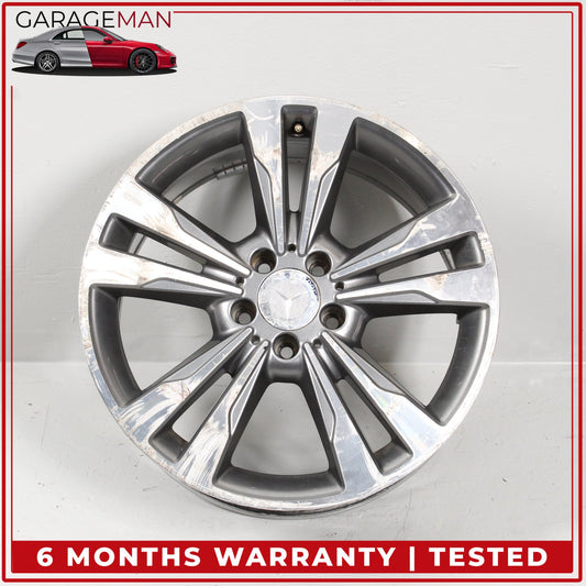 2014-2016 Mercedes W212 E350 Twin 5 Spoke Wheel Rim 8.5JX18H2ET48 2124015702 OEM