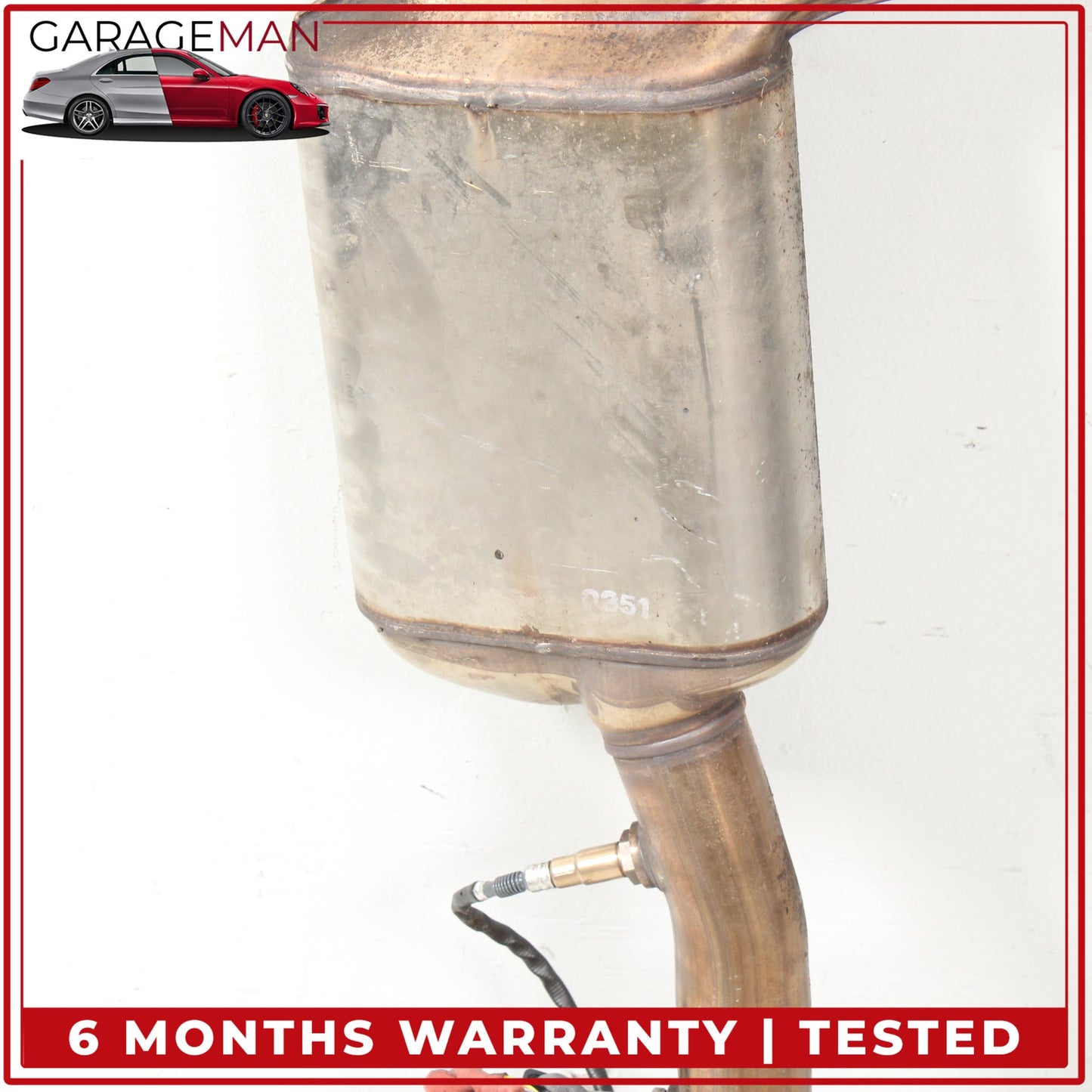 2014-2018 BMW 328d Diesel Center Exhaust Muffler Resonator Pipe 8583372