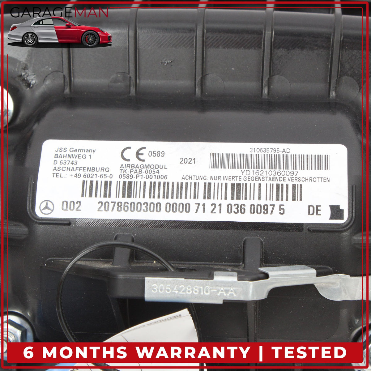 2010-2017 Mercedes C207 E400 Coupe Front Right Side Dash Airbag 2078600300 OEM