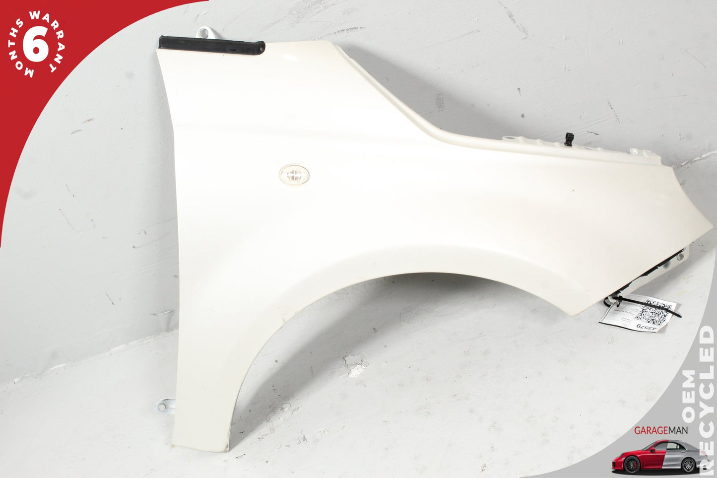 2012-2019 Fiat 500e Front Right Side Fender Wing Panel White 68070512AD OEM