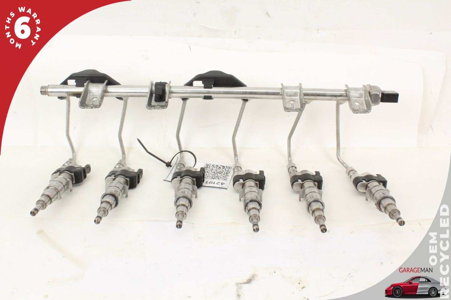2007-2013 BMW 335is 135i 535i 3.0L Engine Fuel Rail w/ Injectors 7585261 OEM