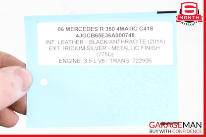 Mercedes W251 R350 4Matic 7G-Tronic Automatic Transmission 722.906 OEM 141K