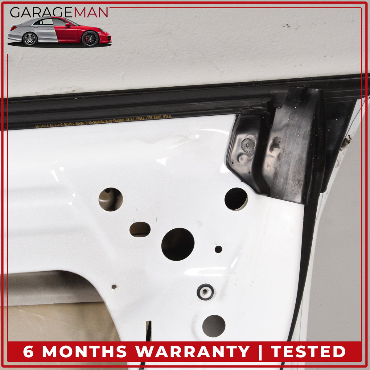 2017-2023 Tesla Model 3 Front Right Side Door Shell Pearl White 1081420E0C OEM