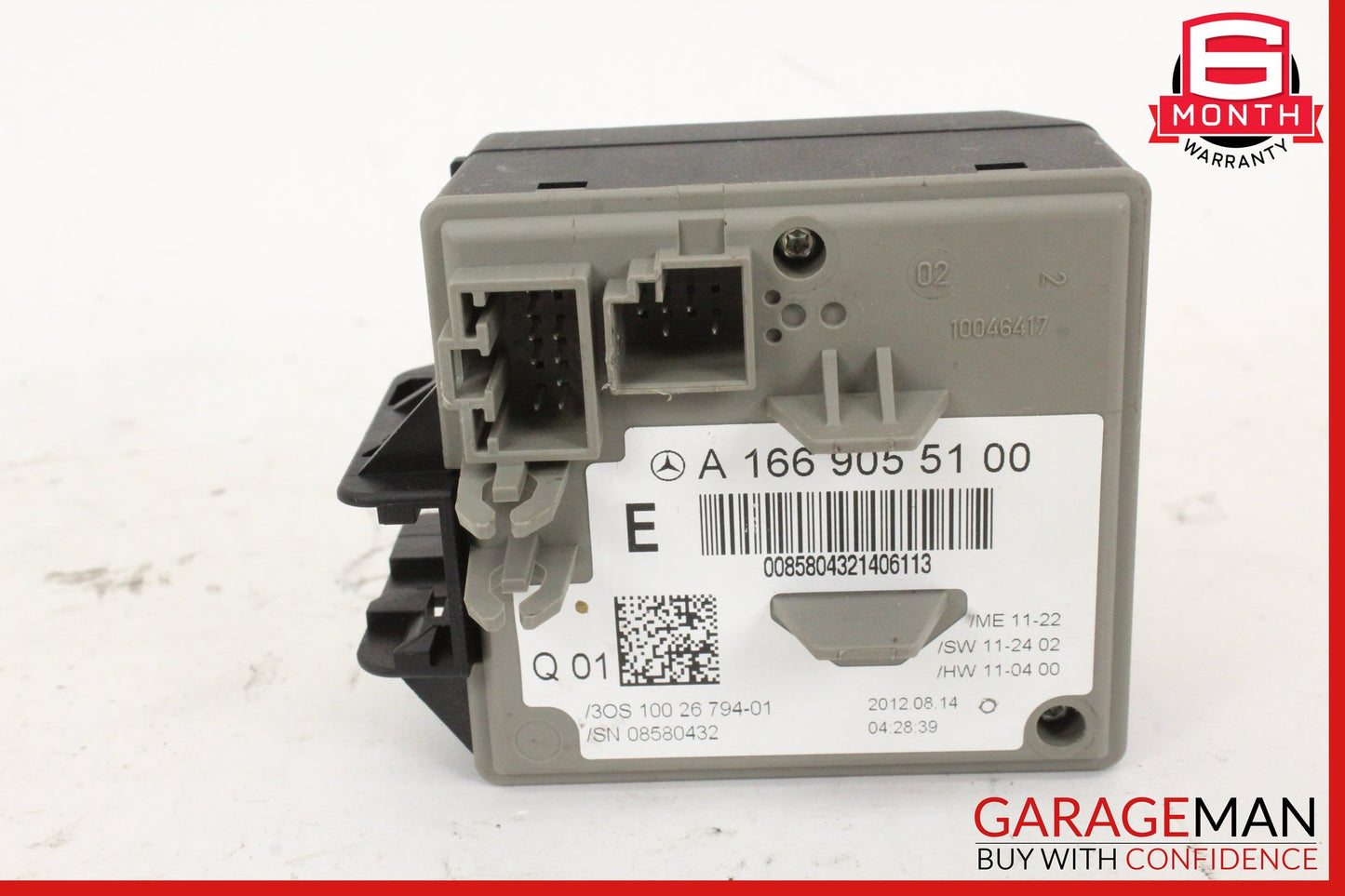 2012-2016 Mercedes X166 GL450 Ignition Switch Module w/ Key 1669055100 OEM