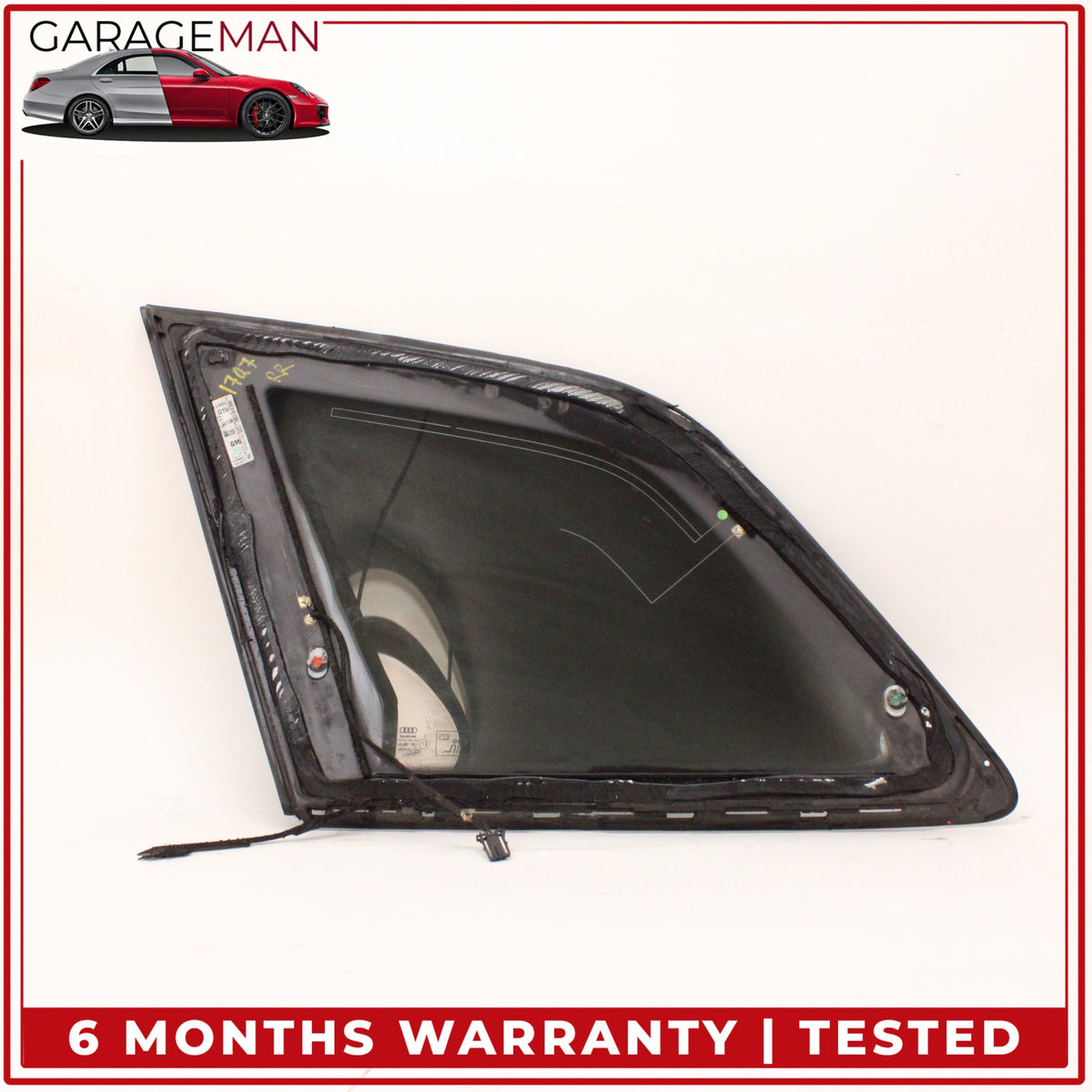 2017-2024 Audi Q7 Rear Right Passenger Side Quarter Window Glass 4M0845298C OEM