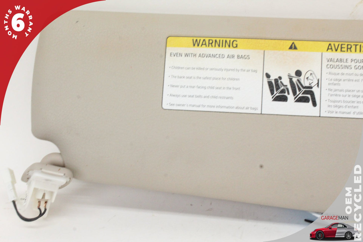 2012-2018 BMW 320i 328i 330i F30 Front Left Side Sun Visor Beige 7322293 OEM