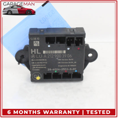 2008-2014 Mercedes W204 C300 Rear Left Side Door Control Module 2129003906 OEM