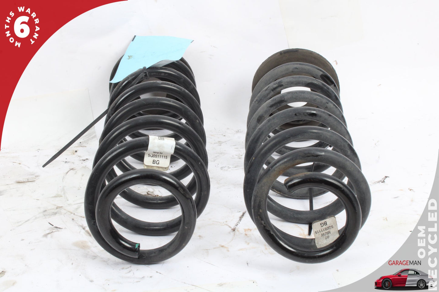 2015-2020 Audi A3 S3 RS3 Rear Right and Rear Left Coil Spring Springs Set OEM