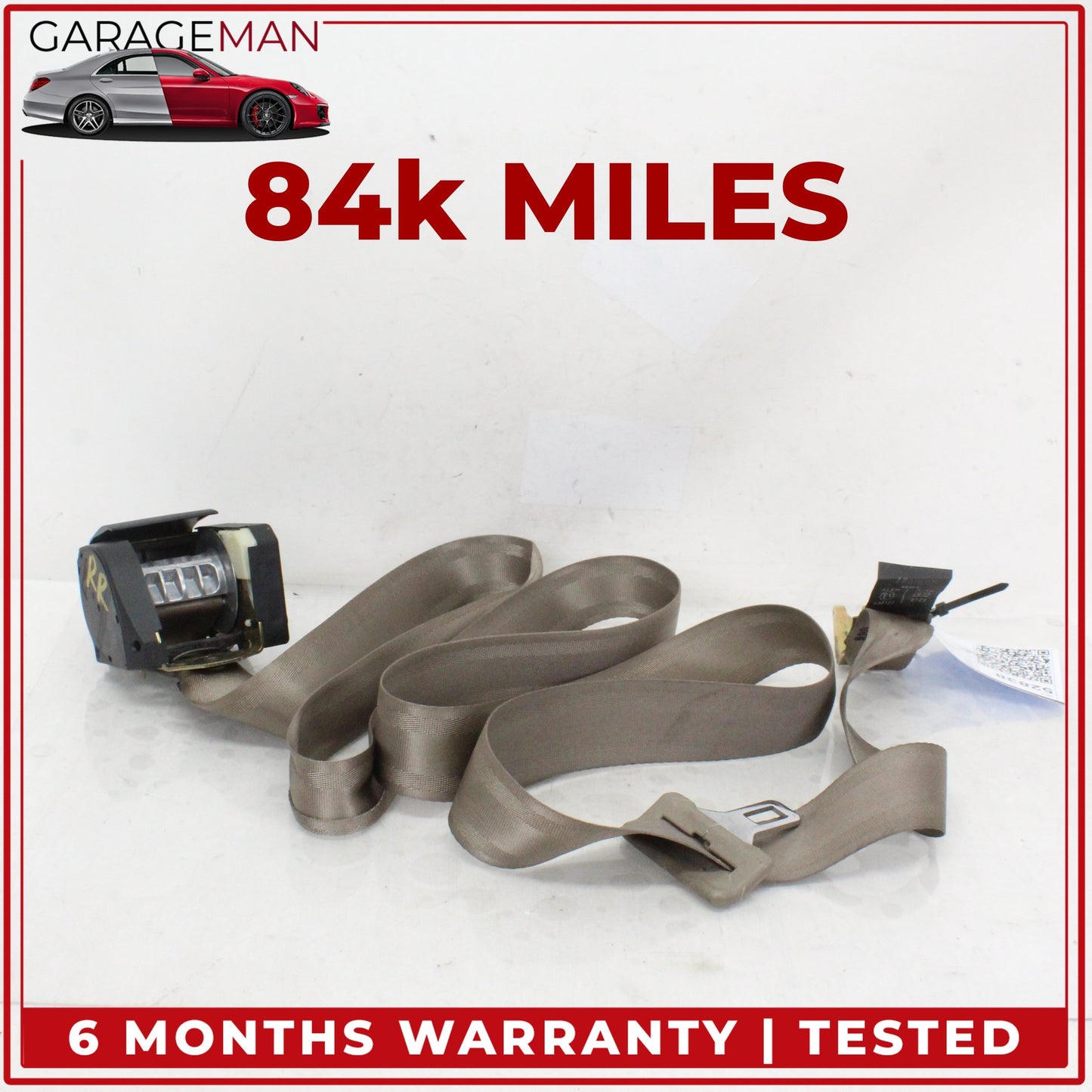 1997-2003 Jaguar XK8 XKR Rear Left or Right Side Seat Belt Retractor Beige OEM
