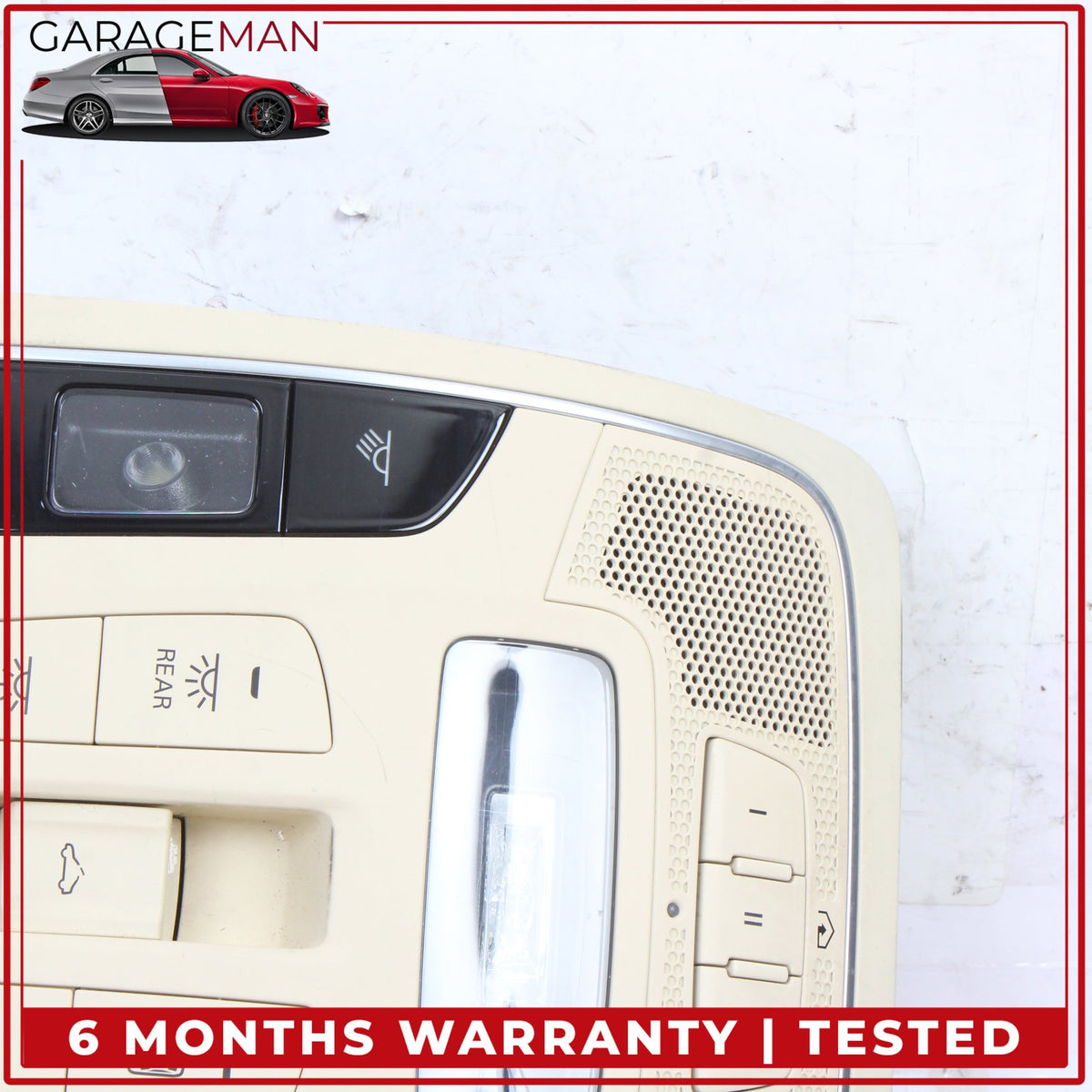 2012-2018 Audi A6 A7 Front Upper Overhead Dome Light Lamp Beige 4G0959719 OEM