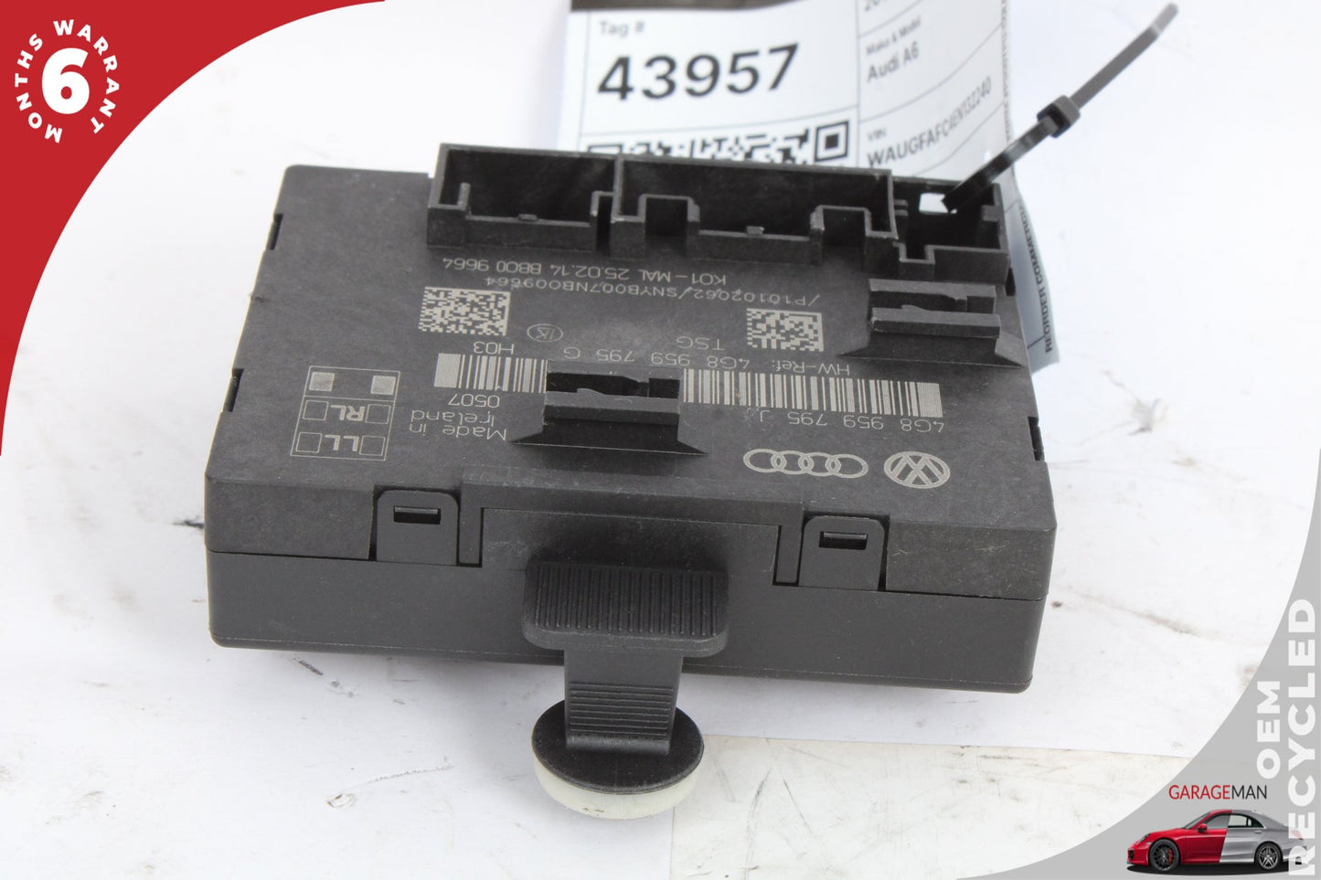 2012-2018 Audi A6 A7 Rear Left or Right Door Control Module 4G8959795J OEM