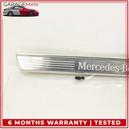 2014-2020 Mercedes W222 S550e Front and Rear Illuminated Door Step Sill Set OEM