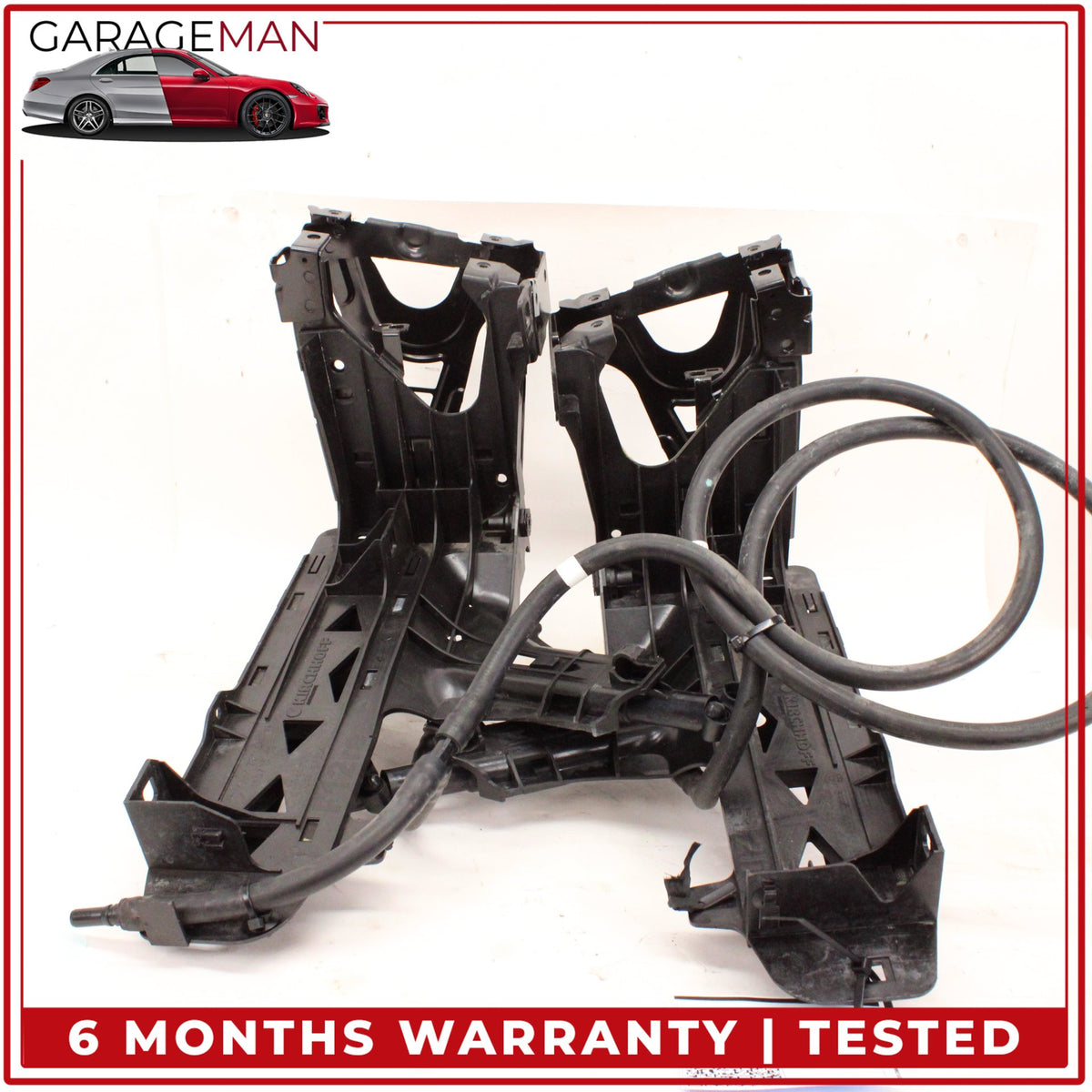 2012-2018 BMW 650i Front Left and Right Side Head Light Mount Bracket Set OEM