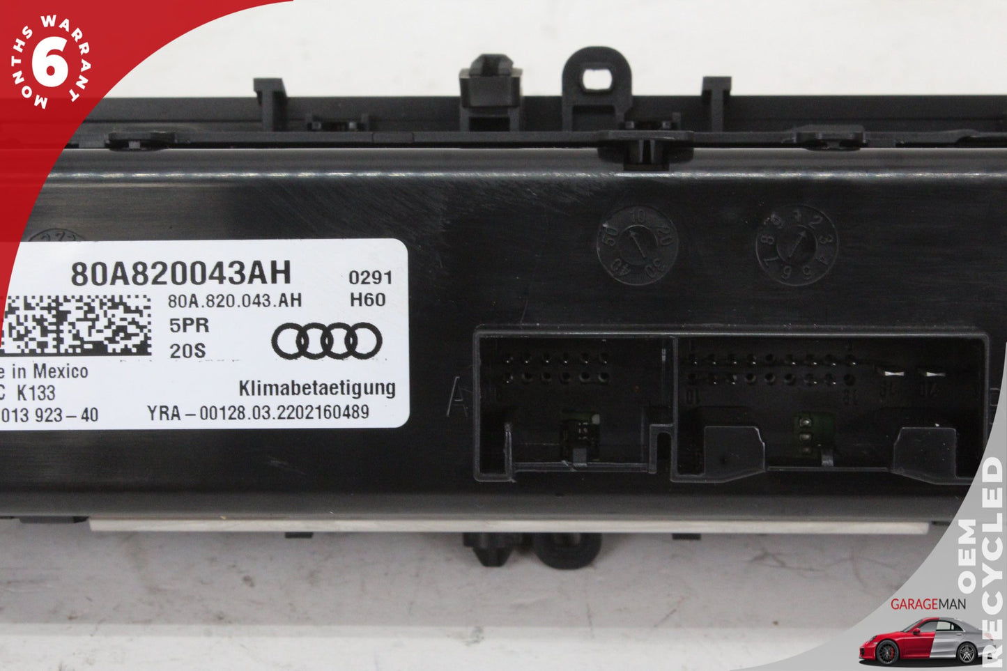 2018-2025 Audi Q5 AC Temperature Climate Control Switch Panel 80A820043AH OEM