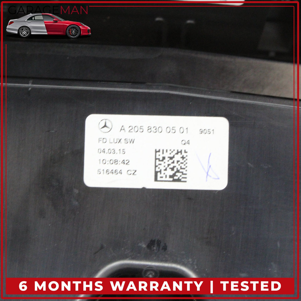 2015-2018 Mercedes W205 C300 Rear Center Console AC Air Vent Trim 2058100030 OEM