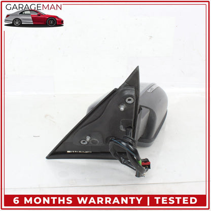 2010-2016 Audi A4 S4 Front Left Driver Side Door Rear View Mirror Gray OEM