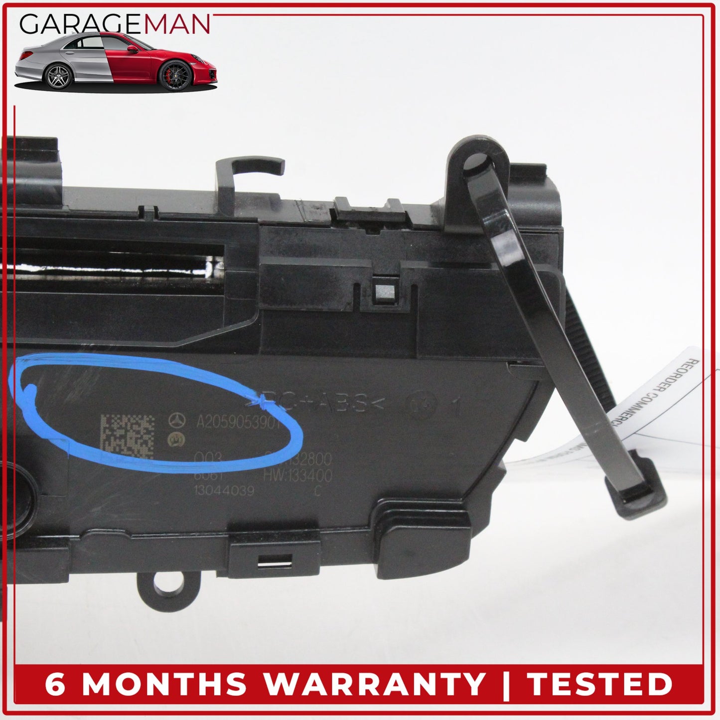 2015-2018 Mercedes W205 C300 Hazard Light Control Switch Panel w/ Clock OEM