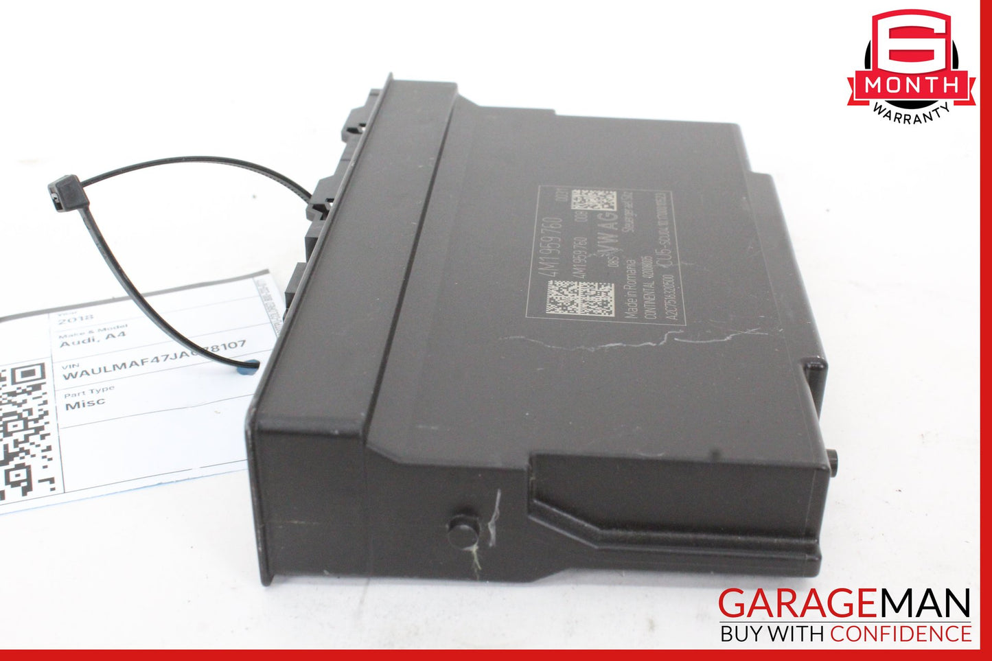 2018-2023 Audi A4 Sedan Rear 3rd Third Row Seat Memory Module 4M1959760G OEM