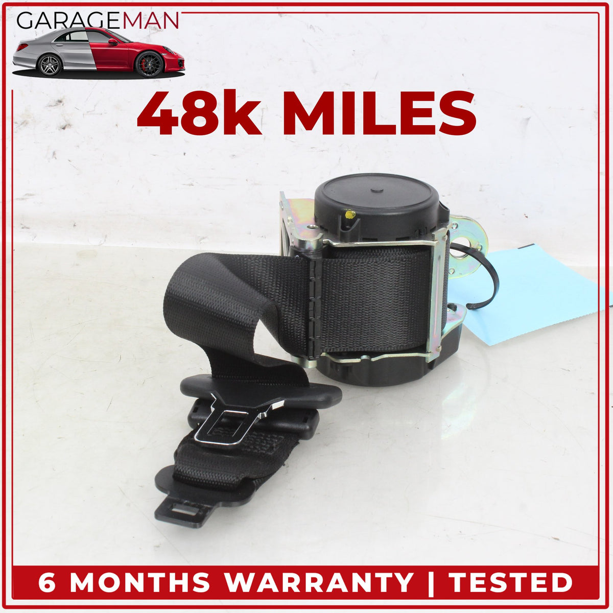 2014-2024 Maserati Ghibli M157 Rear Centre Middle Seat Belt Black 670017440 OEM