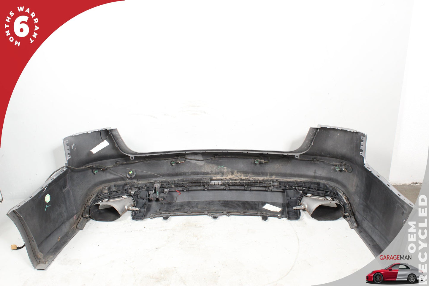 2016-2018 Audi A6 C7 Rear S-Line Bumper Cover Assembly 4G5807511AG Ice Silver Metallic