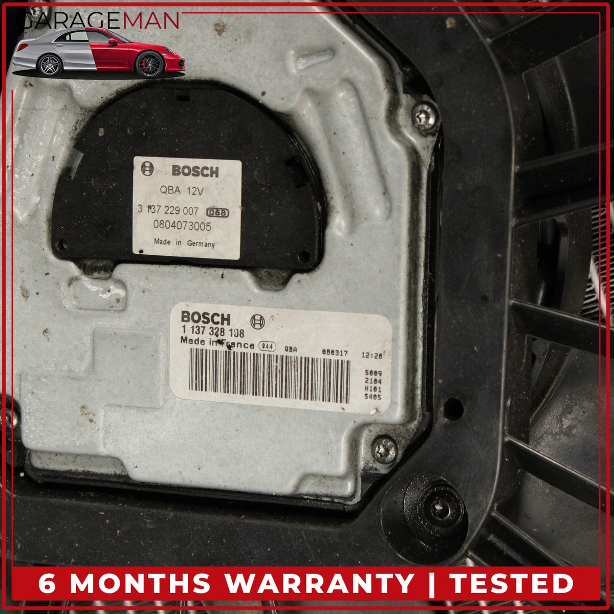2003-2009 Mercedes W219 CLS550 E350 Engine Radiator Cooling Fan Motor Assy OEM