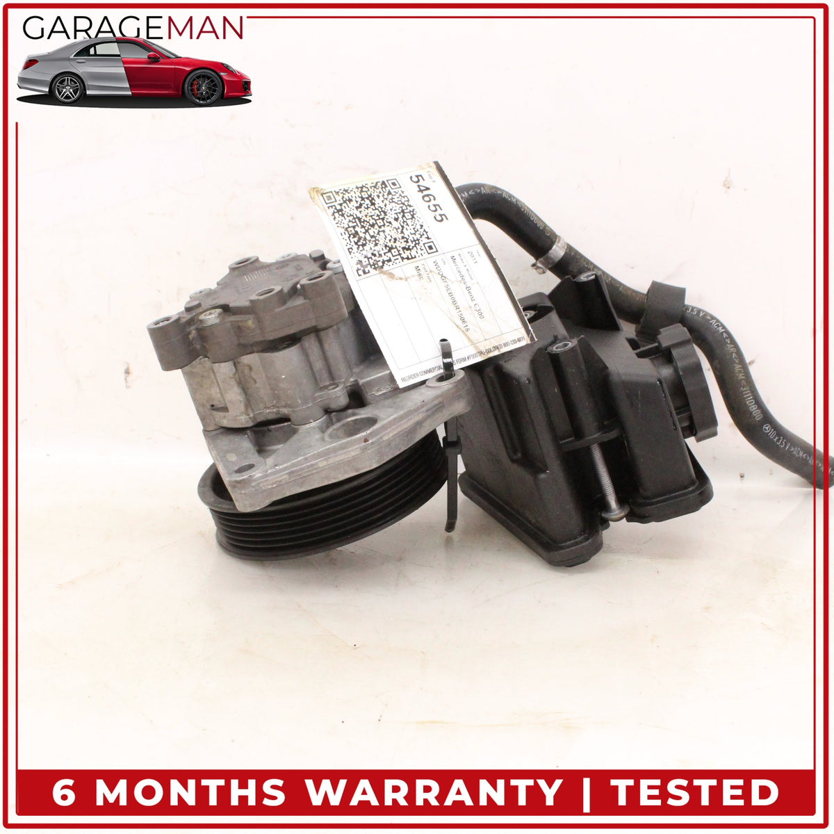 2008-2011 Mercedes-Benz C300 W204 Power Steering Pump Reservoir Tank 0004602383 OEM