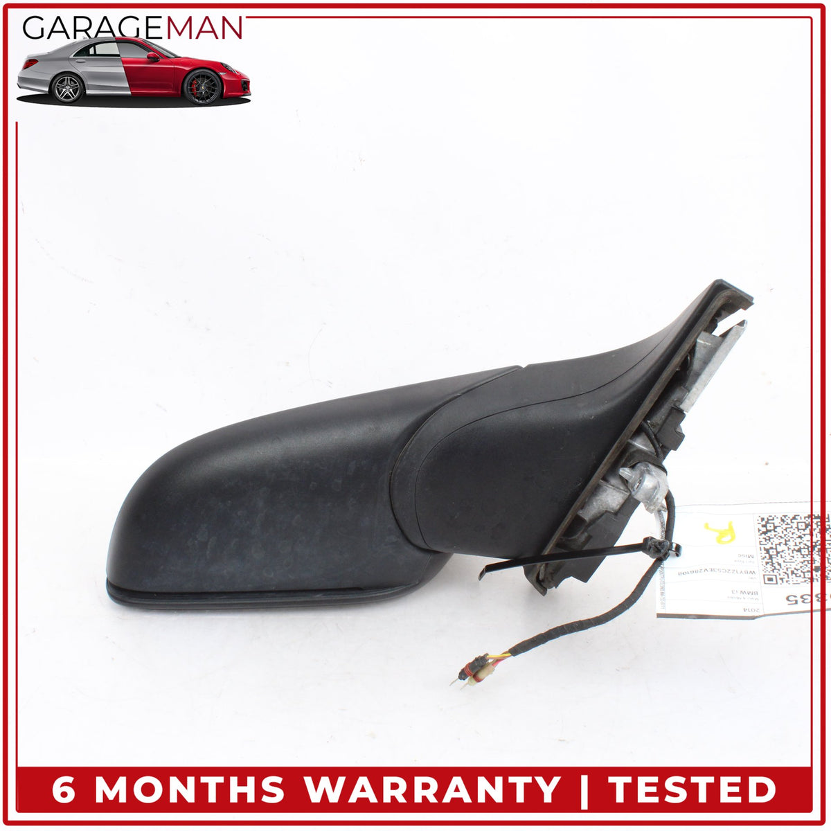 2014-2021 BMW i3 I01 Front Right Side Door Rear View Mirror Heated Silver OEM