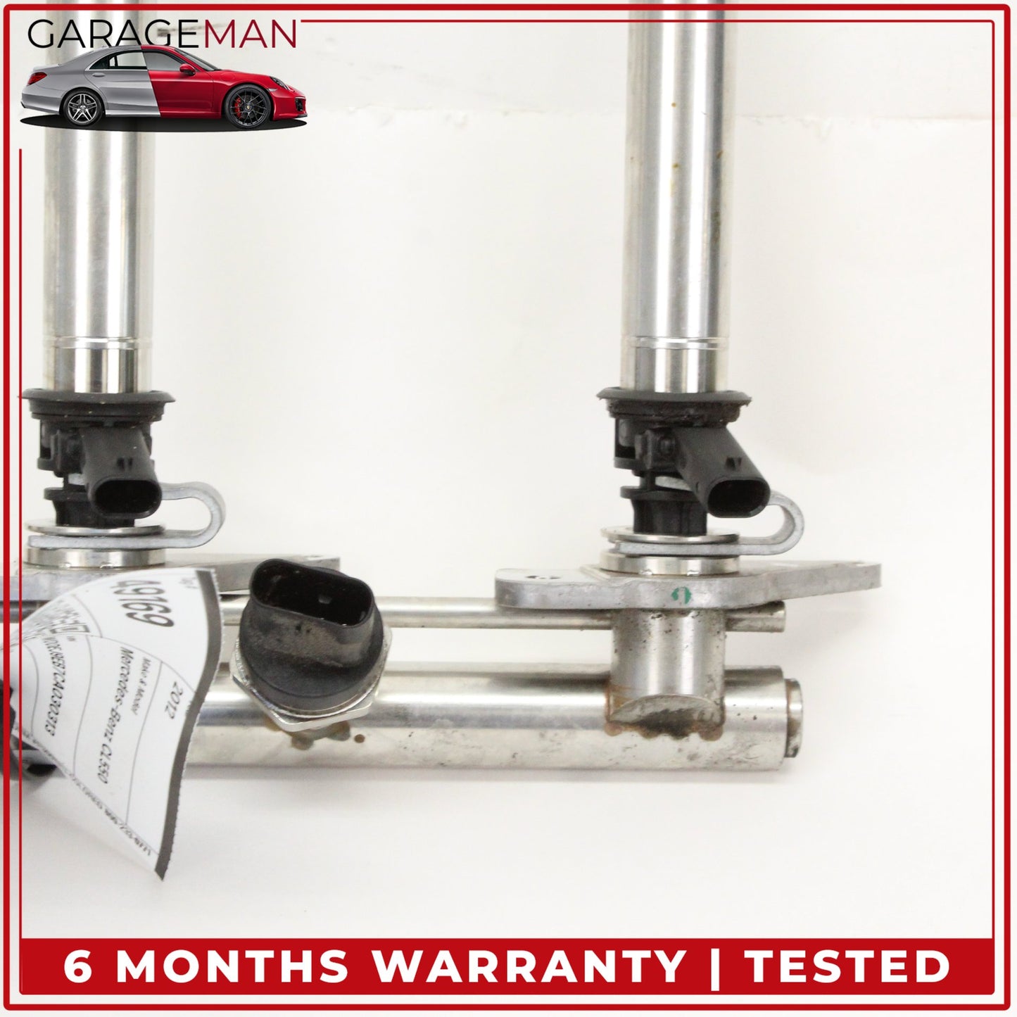 2011-2018 Mercedes W216 CL550 Fuel Injection Rail Line w/ Injectors Right Side