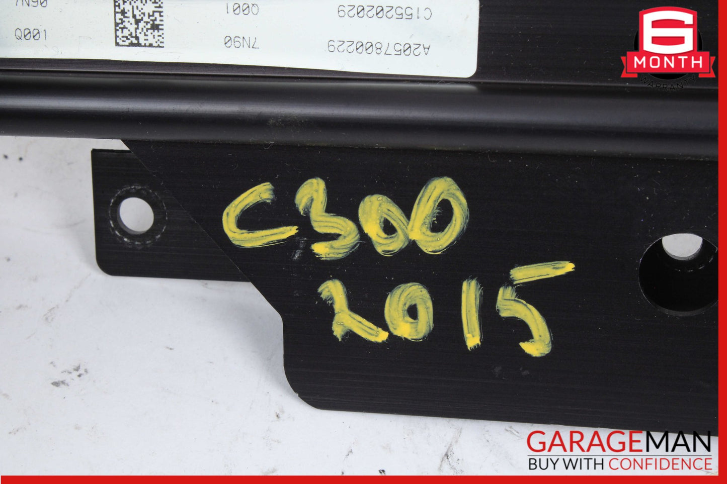 2015-2020 Mercedes W205 C300 C43 AMG Rear Panoramic Sunroof Shade Rail Frame OEM