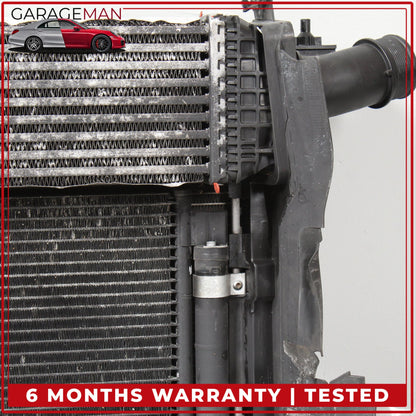 2009-2016 Audi A4 Radiator w/ Radiator Cooling Fan Assembly 8K0121003AD