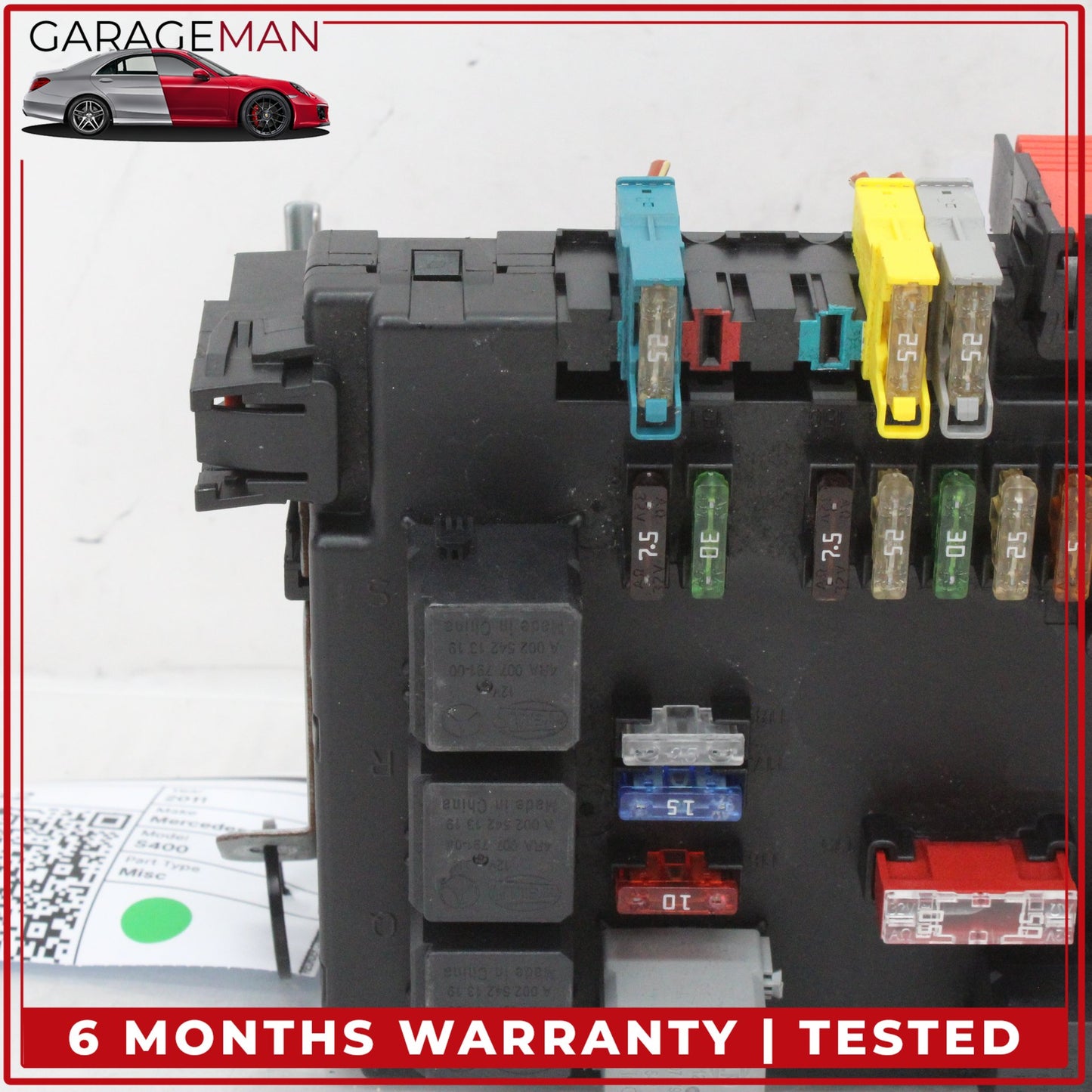2010-2014 Mercedes W221 S400 S550 Rear Trunk Fuse Box Relay 2219006902 OEM