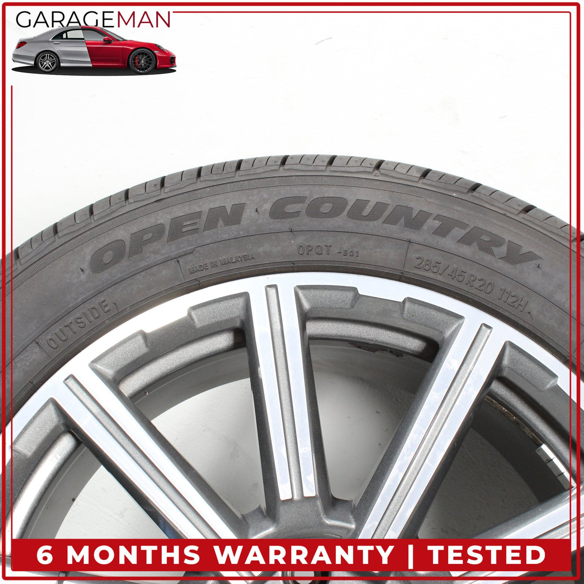 2017-2025 Audi Q7 SQ7 10 Spoke Wheel Rim w/ Tire 9JX20H2 ET33 4M0601025AD OEM