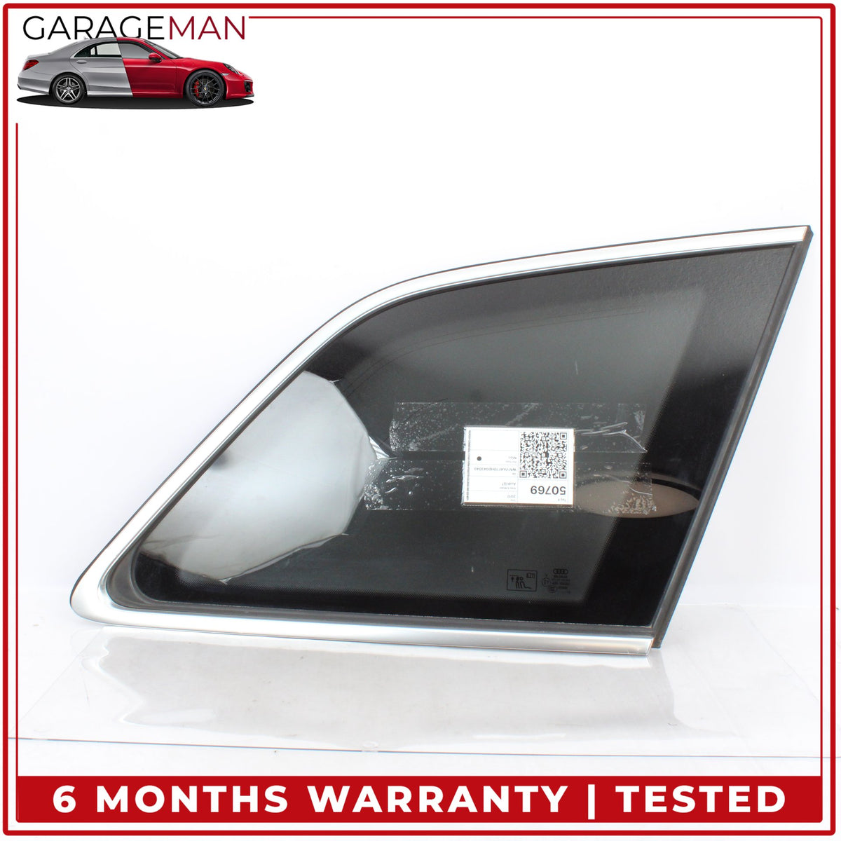 2017-2024 Audi Q7 Rear Right Passenger Side Quarter Window Glass 4M0845298C OEM