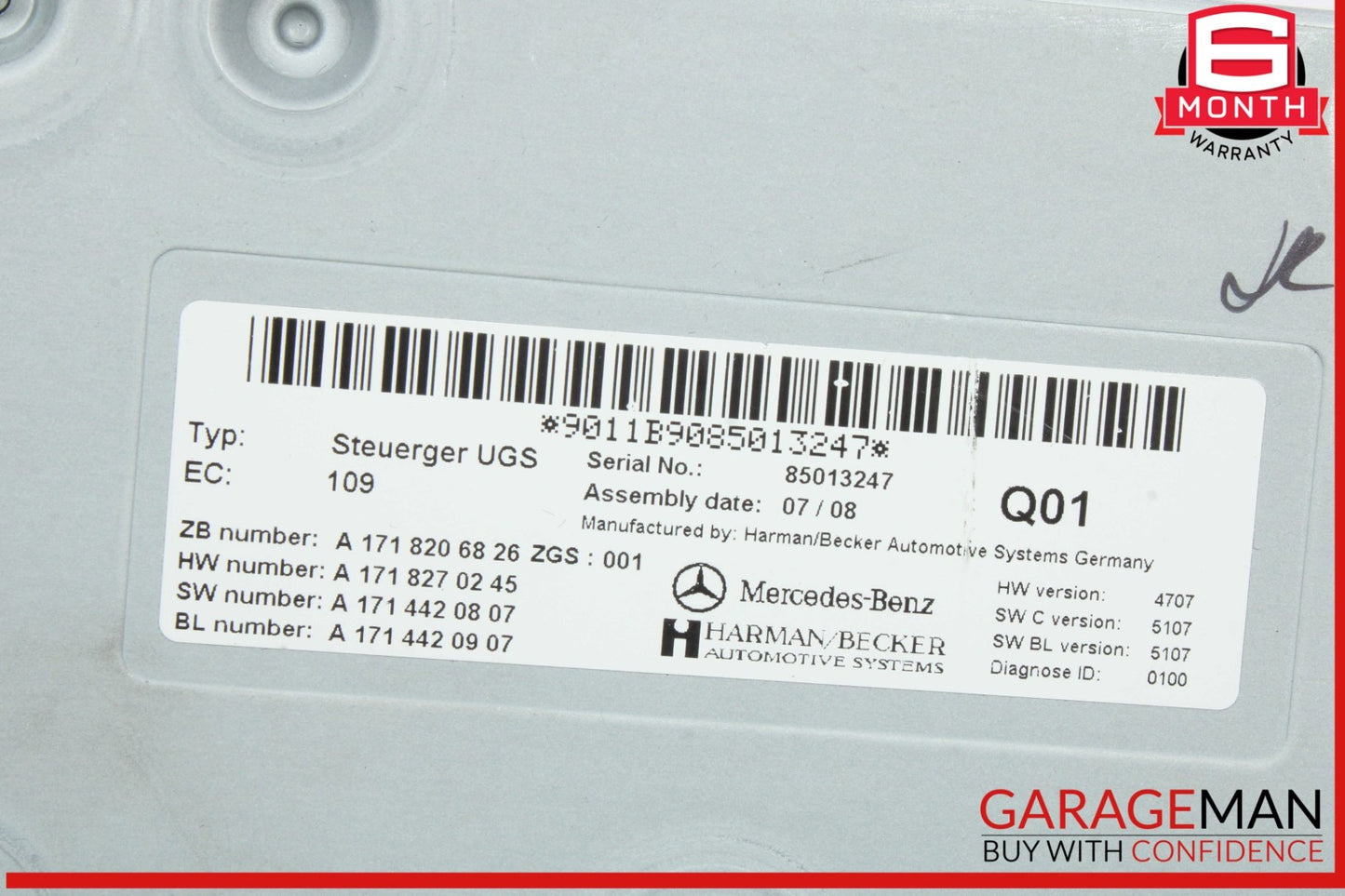 2005-2014 Mercedes-Benz SL550 R230 Communication Control Module 1718206826