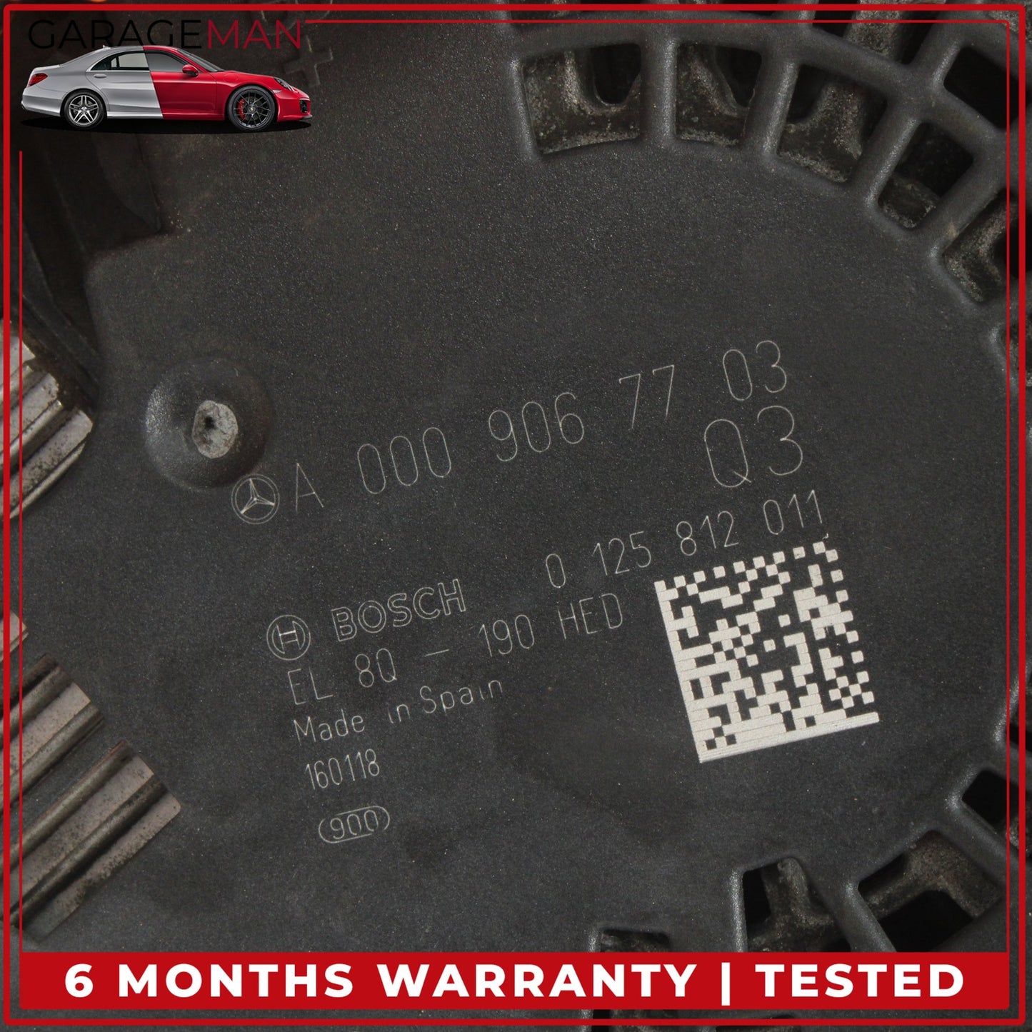 2015-2021 Mercedes W205 C300 Alternator Generator Bosch 0009067703 OEM